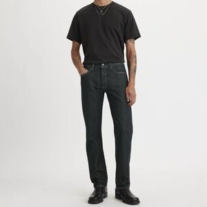 {Levi's} "501 Original Fit" Clean Rigid Dark Wash 32x30 Straight Leg Denim Jeans